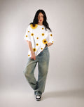 Sunflower Drift Oversized Tshirt