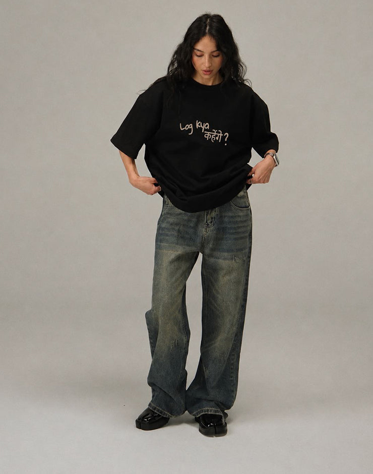 Log Kya Kahenge Oversized Tshirt