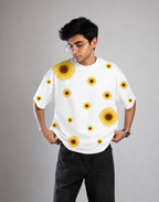 Sunflower Drift Oversized Tshirt