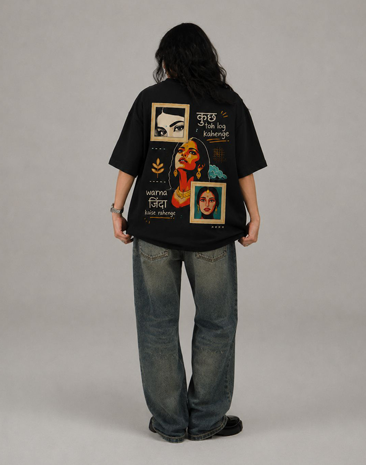 Log Kya Kahenge Oversized Tshirt
