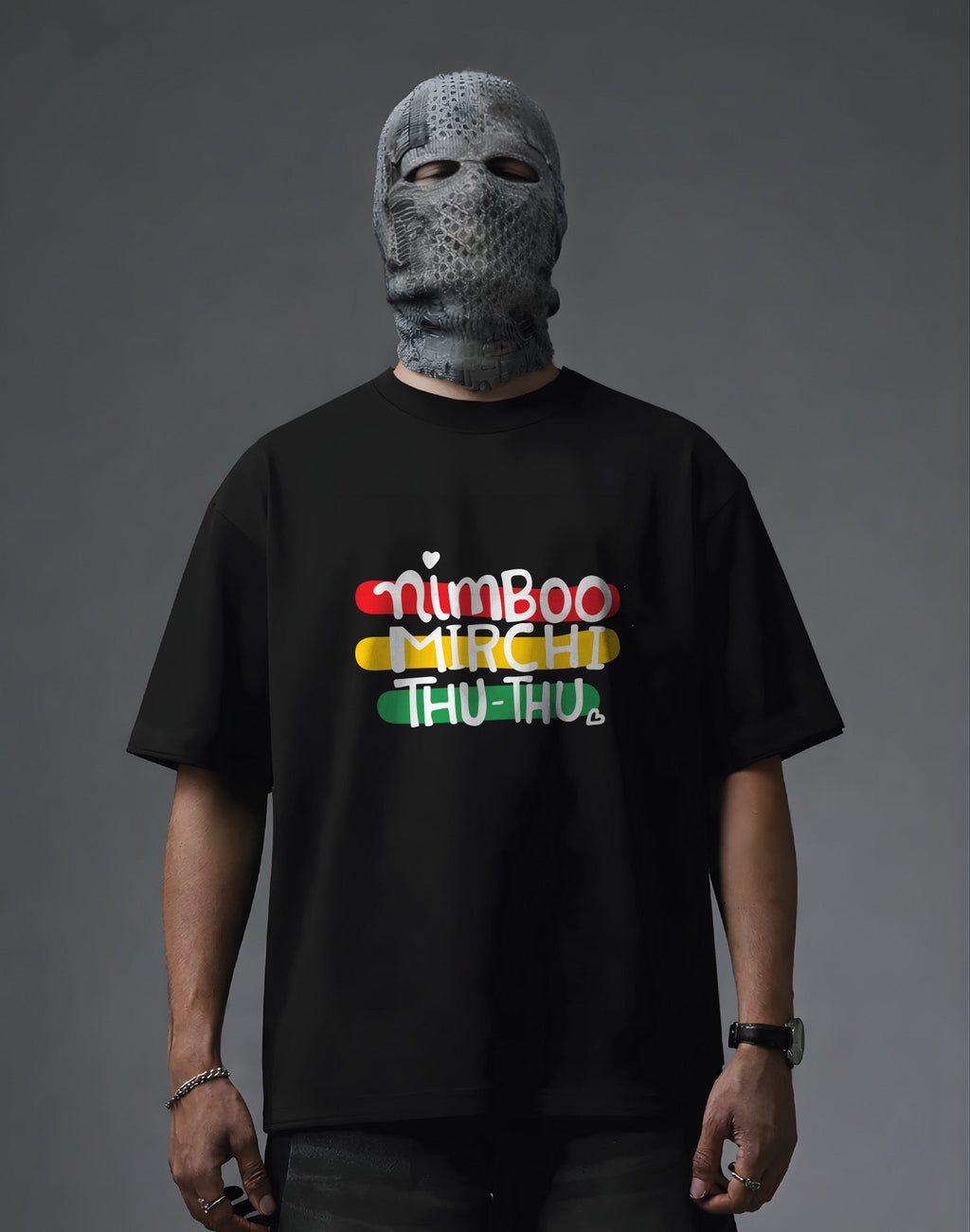 ForMeWears Nimboo Mirchi Oversized Tee unisex streetwear India
