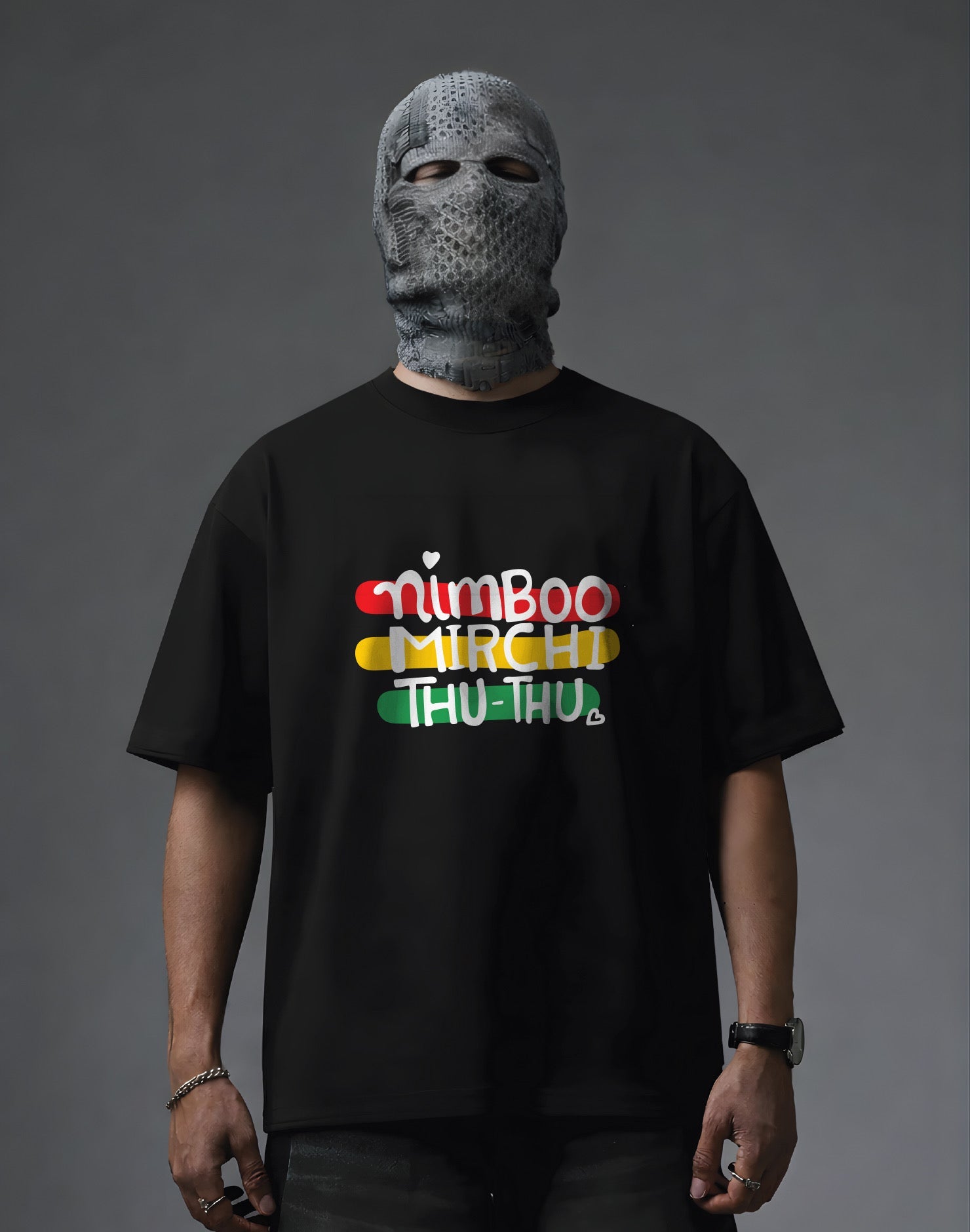 ForMeWears Nimboo Mirchi Oversized Tee unisex streetwear India
