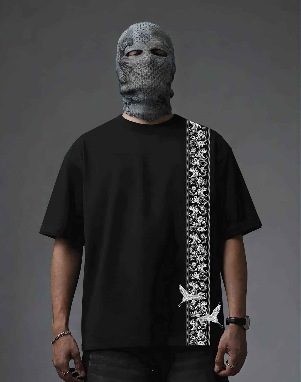 Zen Crane Flow Oversized Tee - ForMe Wears