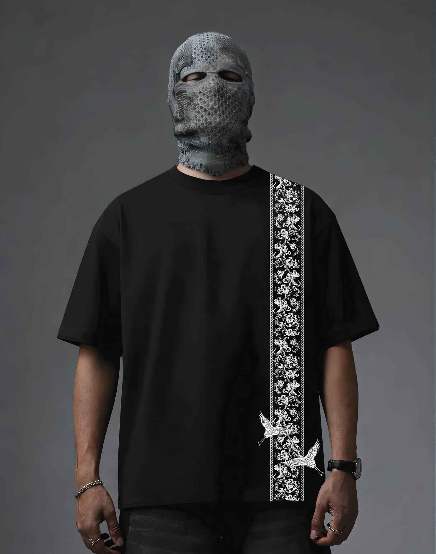 Zen Crane Flow Oversized Tee - ForMe Wears